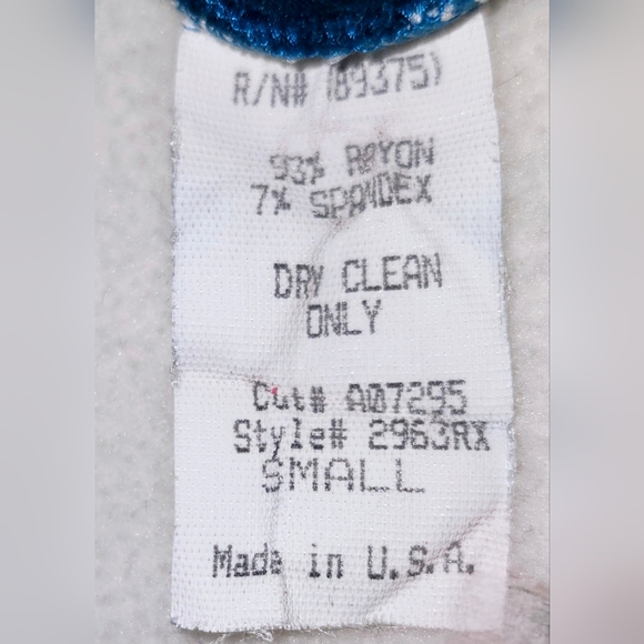 Sky Tank Top Teal/Blue with Beaded Sequined Size Small - Picture 5 of 9